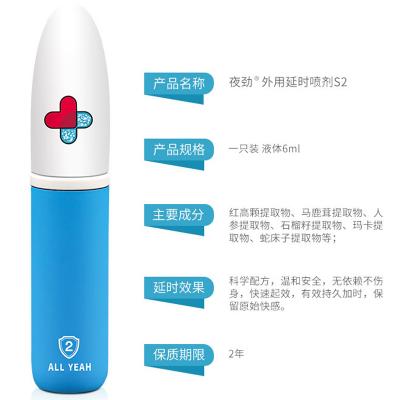 夜劲男性外用延时喷剂S2 健康延时持久快乐6ml