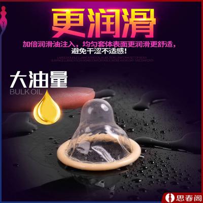 名流之夜丝薄大油量光面超薄避孕套蓝盒无香型_100只装